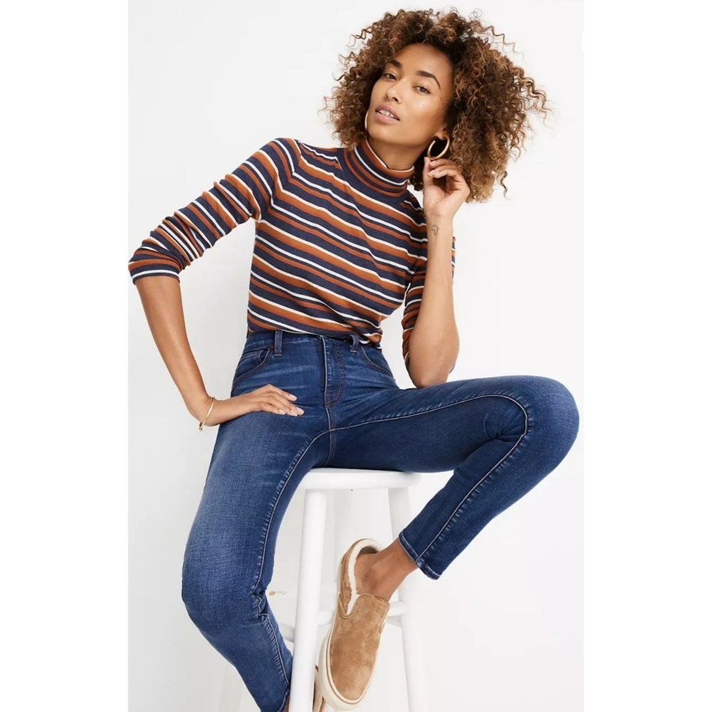 Madewell 10” High Rise Skinny, Tarren Wash, Tall, Thermolite Edition